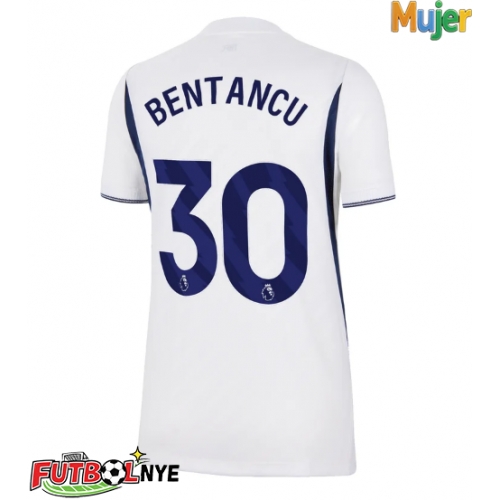 Camiseta Tottenham Hotspur Rodrigo Bentancur #30 Primera Equipación para mujer 2026-27 manga corta